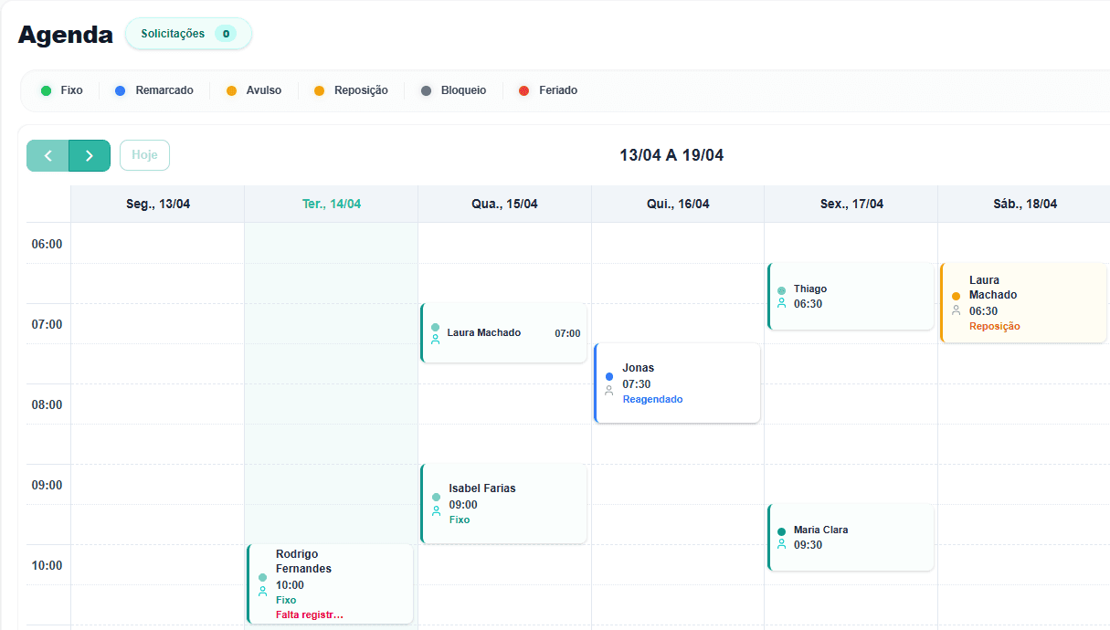 Agenda do GerenciaPsi